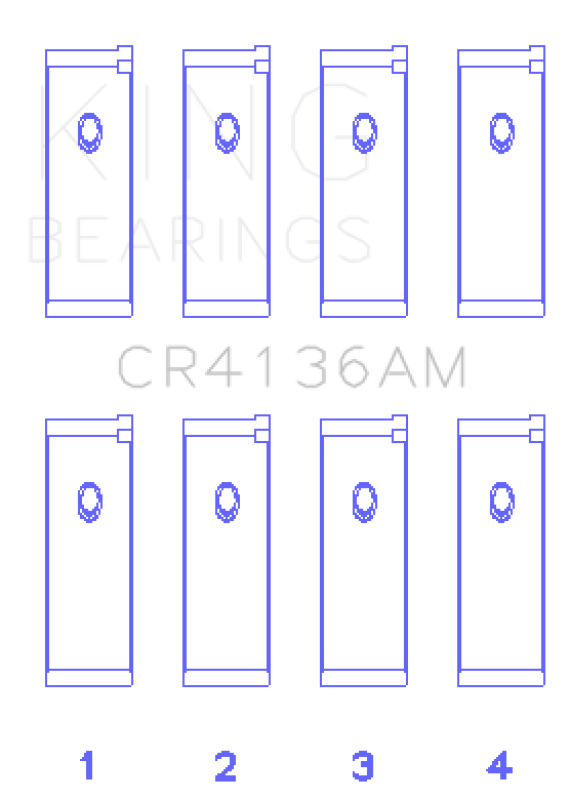 King Engine Bearings 91-02 Nissan SR20DE L4 DOHC 16 Valves (Size +1.0) Rod Bearing Set