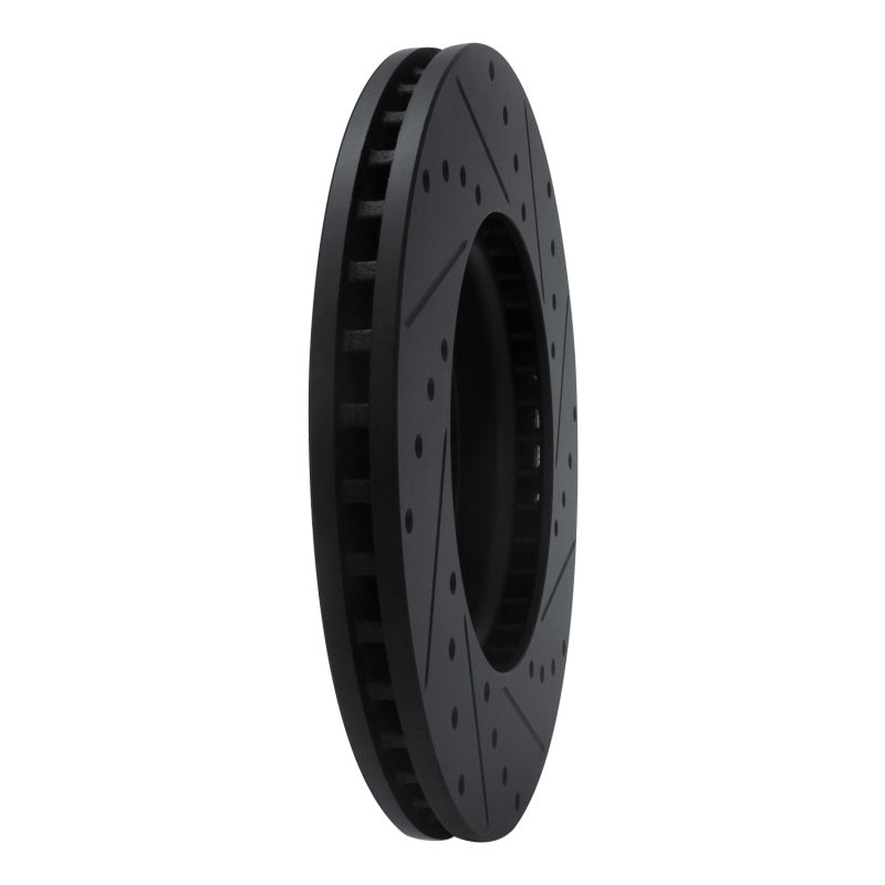 R1 Concepts R1 17-25 Buick Enclave Front Right Drilled & Slotted Black Brake Rotor