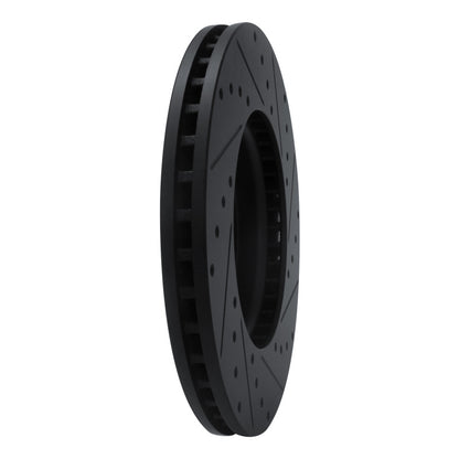 R1 Concepts R1 17-25 Buick Enclave Front Right Drilled & Slotted Black Brake Rotor