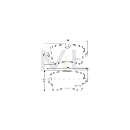 Hella 8DB 355 025-311 Brake Pad Set Incl. Wear Warning Contact, With Accessories