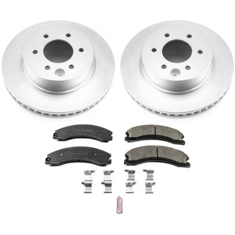 PowerStop Power Stop 16-22 Nissan Titan XD Front Z17 Coated Brake Kit