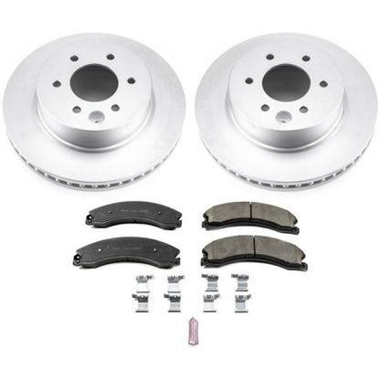 PowerStop Power Stop 16-22 Nissan Titan XD Front Z17 Coated Brake Kit
