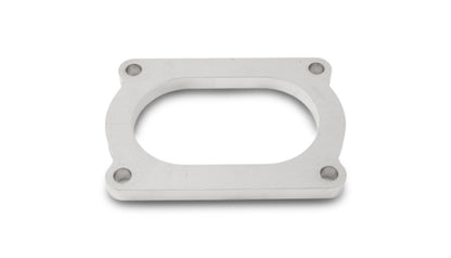 Vibrant T304 SS 4 Bolt Flange for 3.5in O.D. Oval tubing