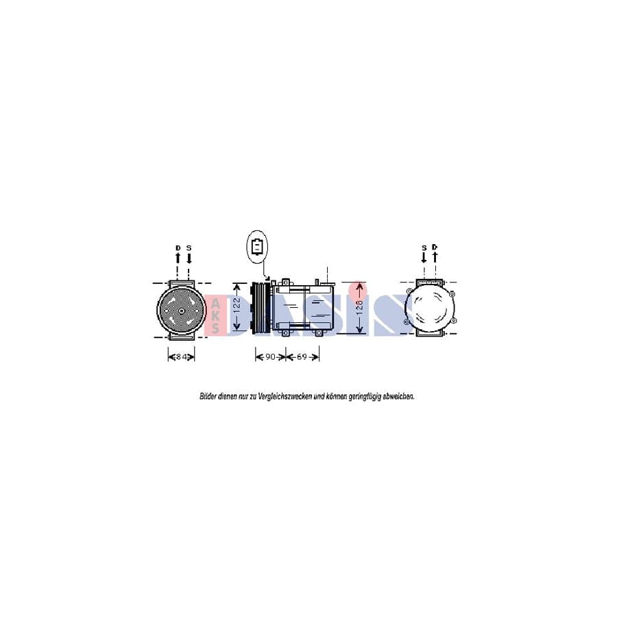 AKS Dasis 851379N Compressor, Air Conditioning