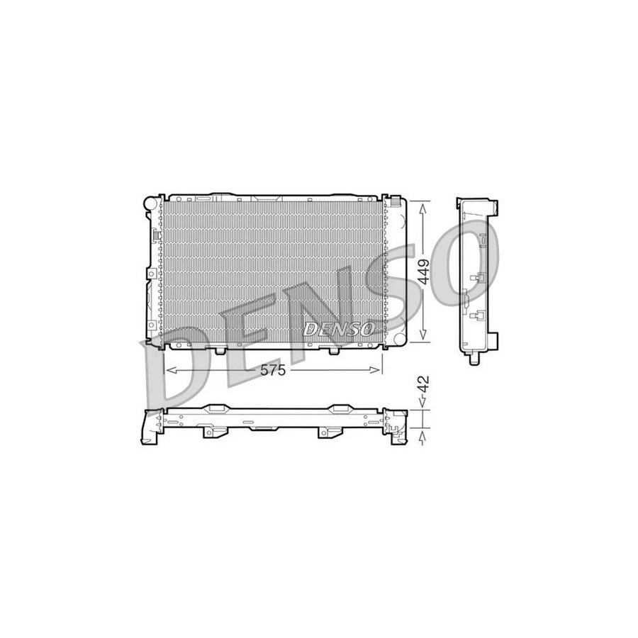 DENSO DRM17065 Engine Radiator Suitable for Mercedes-Benz 190 (W201)