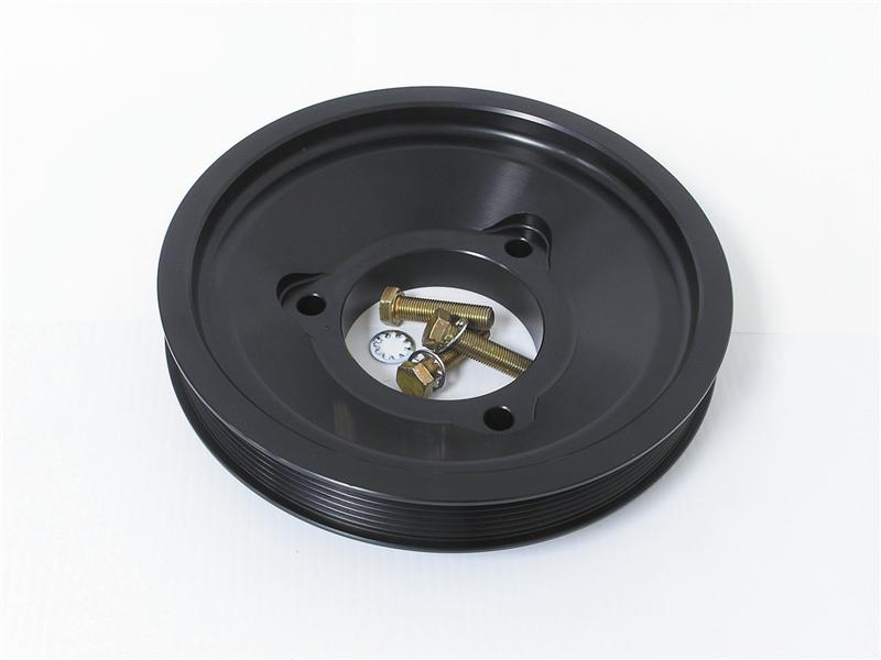 Fluidampr Ford 6.0L Powerstroke 8in Duel Belt 5 and 7 Rib Pulley For Alternator