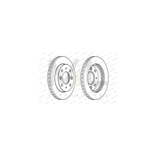 FERODO PREMIER DDF2255C Brake Disc for ROVER CityRover Hatchback Vented, Coated, with bolts/screws | ML Performance Car Parts