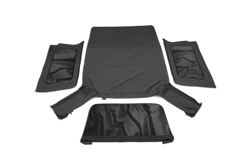 Rampage 04-06 Jeep Wrangler(TJ) Unlimited OEM Replacement Soft Upper Doors - Black Denim