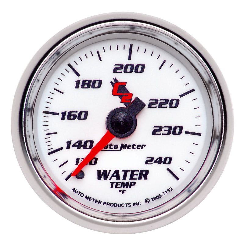 Autometer C2 52mm Mechanical 120-240 Deg F Water Temperature Gauge