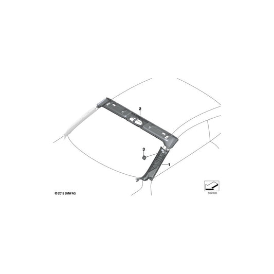Genuine BMW 51437996715 F91 G14 Cover, A-Pillar, Leather, Left NACHTBLAU (Inc. 840i, M8 & 840iX) | ML Performance US Car Parts