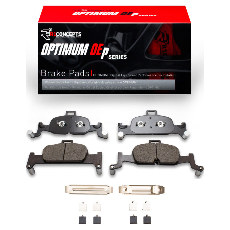 R1 Concepts R1 16-25 Audi A4 Allroad Front Optimum OE Pads & Hardware Kit