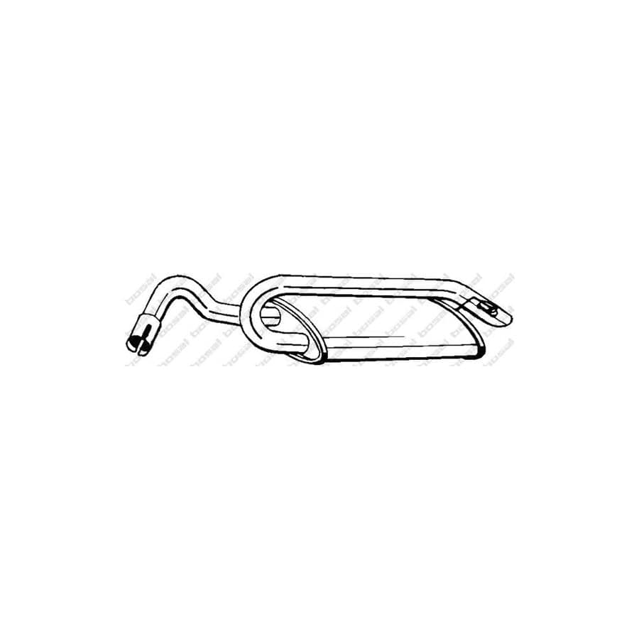 Bosal 154-937 Rear Silencer for Ford Escort