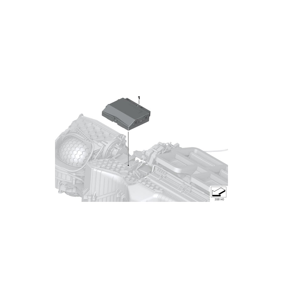 Genuine BMW 64119356184 F36 F22 F30 Control Unit Air Conditioning Sys. (Inc. 328iX, 120dX & 320i) | ML Performance US Car Parts