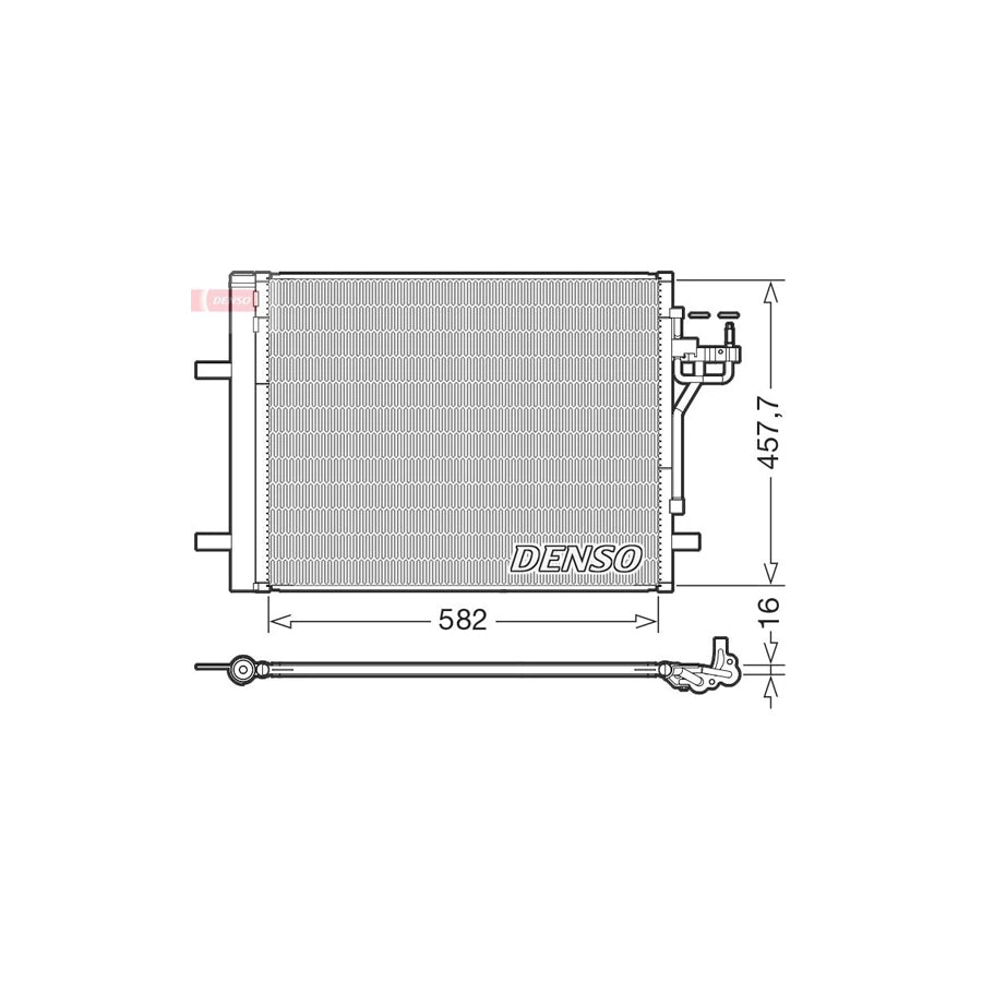 DENSO DCN10056 Air Conditioning Condenser for Ford Focus
