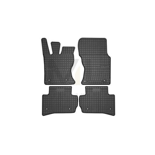 FROGUM Tailored, Basic 411128 Floor mat set Elastomer, Front and Rear, Quantity: 4, Black, (LHD)