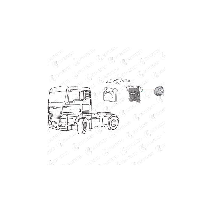 Covind Tgx/500 Side Marker Light