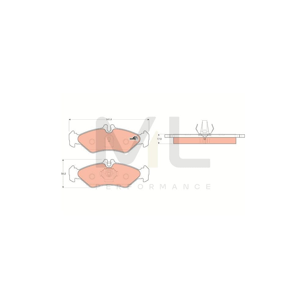 TRW Cotec Gdb1262 Brake Pad Set Prepared For Wear Indicator | ML Performance Car Parts