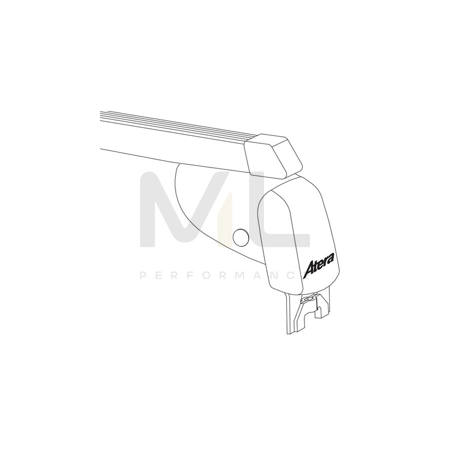 Atera Signo 044188 Roof bars for cars without rails, 110 cm, 100 kg, Steel