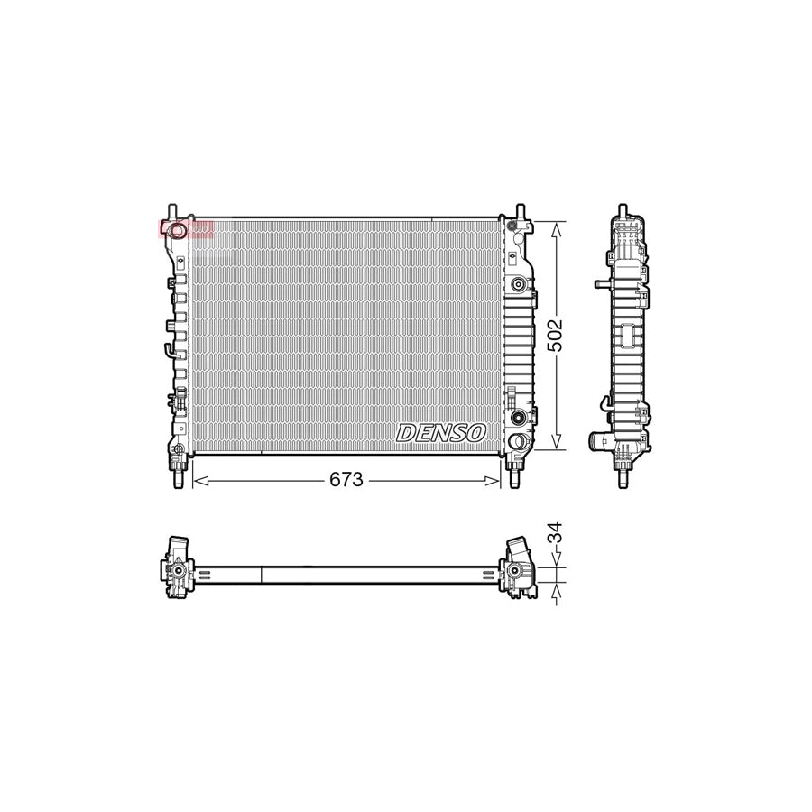 DENSO DRM20124 Engine Radiator