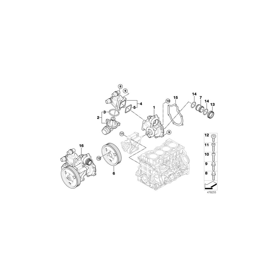 Genuine BMW 11517514935 E82 E93 E92 Torx Screw M6X20 (Inc. 320td, X1 18i & 530d) | ML Performance US Car Parts