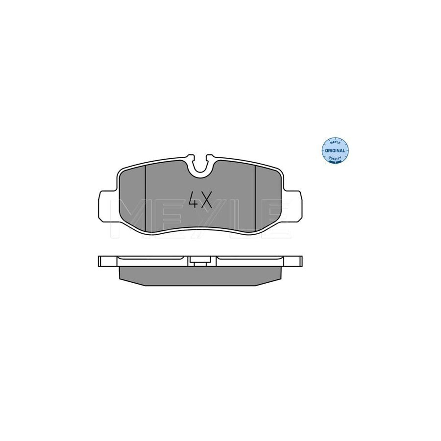 Meyle 025 221 0118 Brake Pad Set