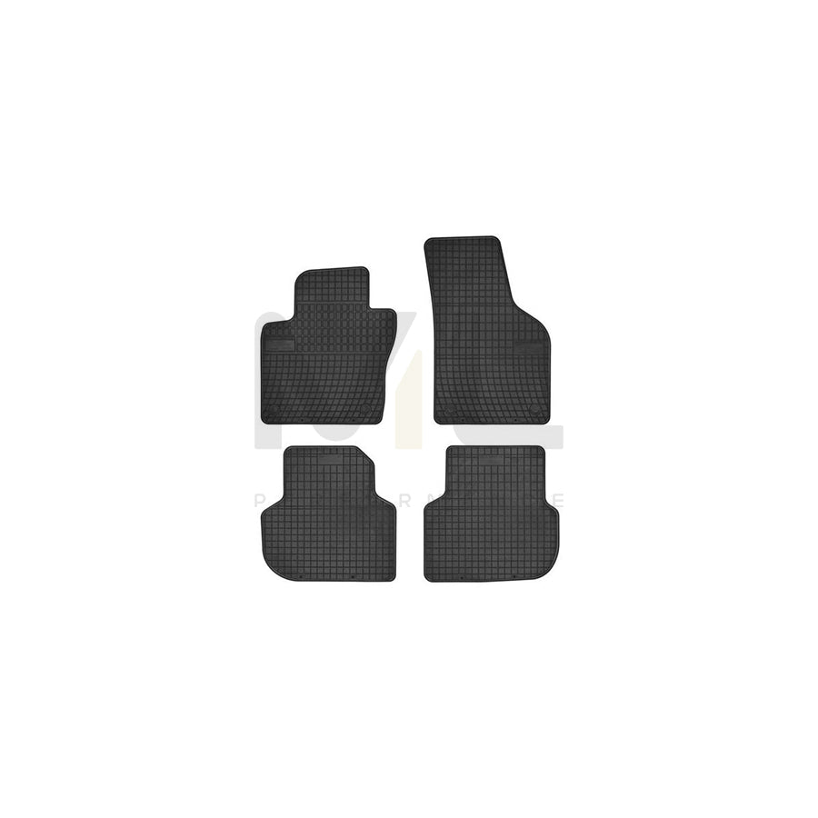 FROGUM Tailored 0393 Floor mat set for VW Jetta Mk6 (162, 163, AV3, AV2) Elastomer, Front and Rear, Quantity: 4, Black, (LHD)