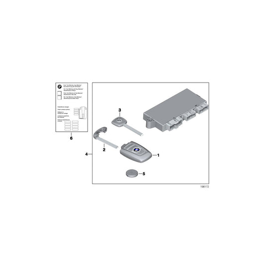 Genuine BMW 51212310978 F25 F10 F07 Set Of Keys With Cas Control Unit 315 MHZ (Inc. 535d, X3 28dX & 535iX) | ML Performance US