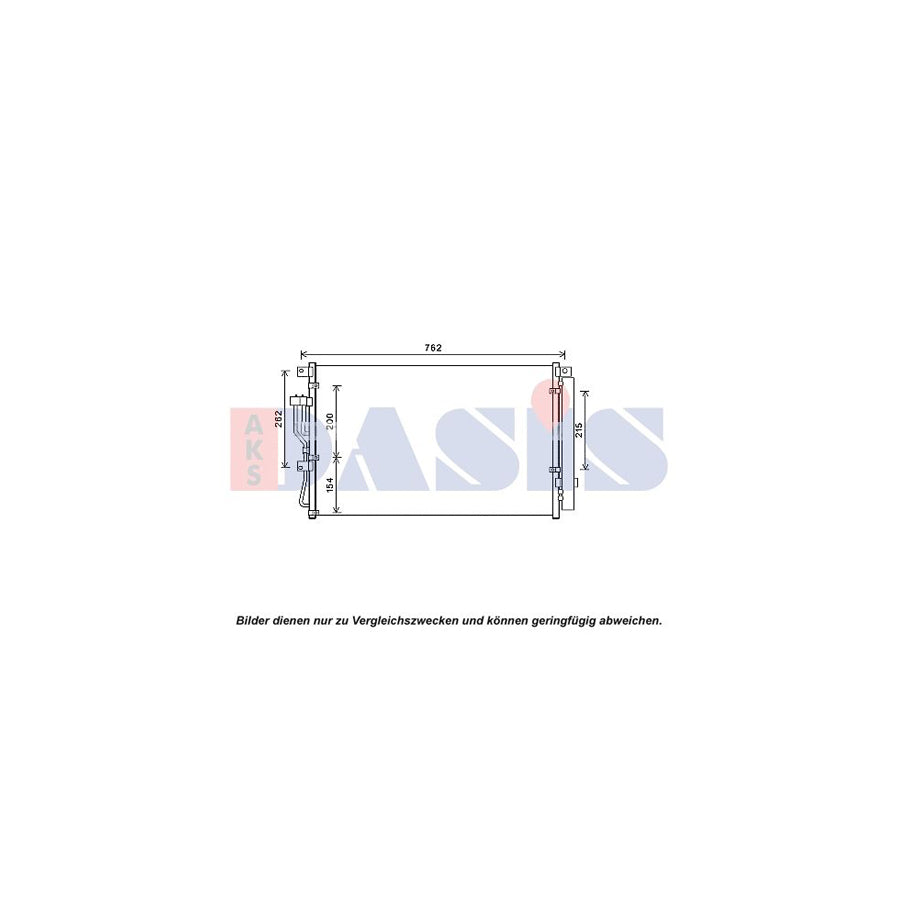 AKS Dasis 512088N Air Conditioning Condenser for Hyundai Ix55 (En)