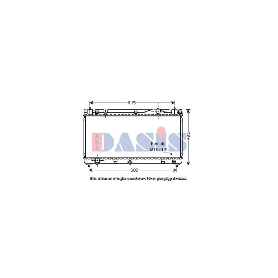 AKS Dasis 210133N Engine Radiator for Toyota Camry V Saloon (_V3_)