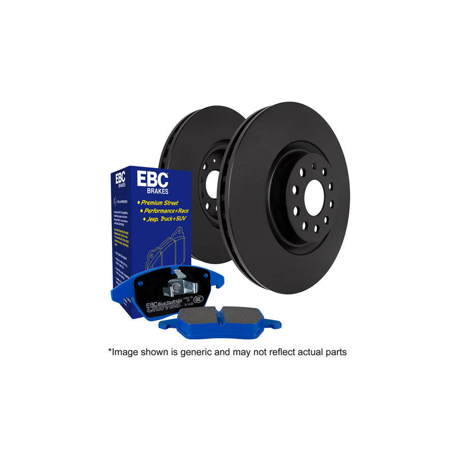 EBC PD04KR068 Cadillac Chevrolet Bluestuff Rear Brake Pad & Plain Disc Kit (Inc. XLR-V & Corvette C6) 1 | ML Performance US Car Parts