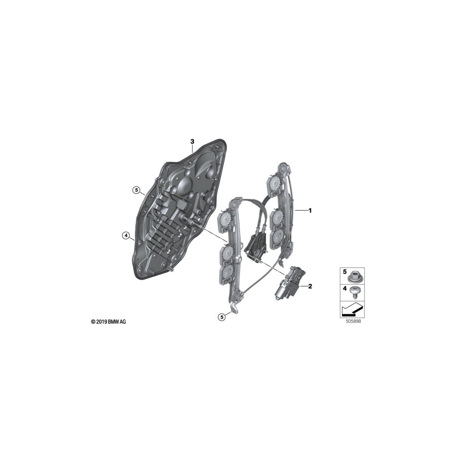 Genuine BMW 51217483855 F44 Acoustic Cover, Rear Left (Inc. M235iX, 218i & 228iX) | ML Performance US
