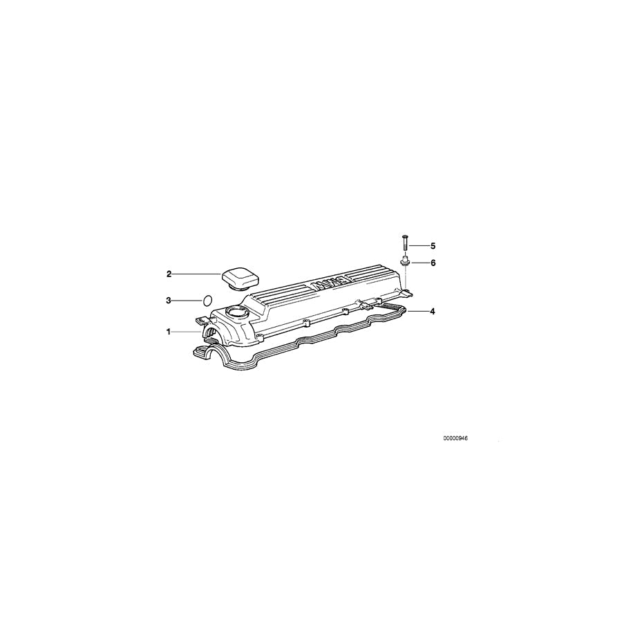 Genuine BMW 11122245686 E36 E38 E39 Profile-Gasket (Inc. 325td, 325tds & 525tds) | ML Performance US Car Parts