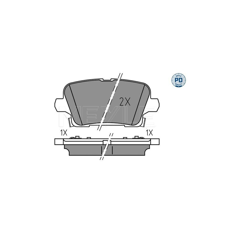 Meyle 025 221 2317/Pd Brake Pad Set