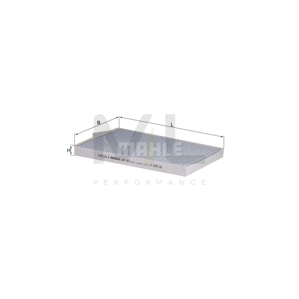 MAHLE ORIGINAL LAK 469 Pollen filter for RENAULT Koleos I (HY) Activated Carbon Filter | ML Performance Car Parts