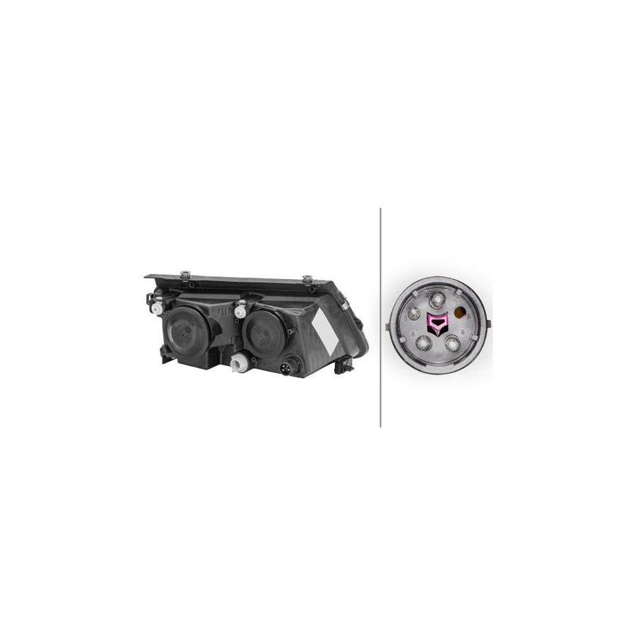 Hella 1AF 007 620-051 Headlight For VW Passat