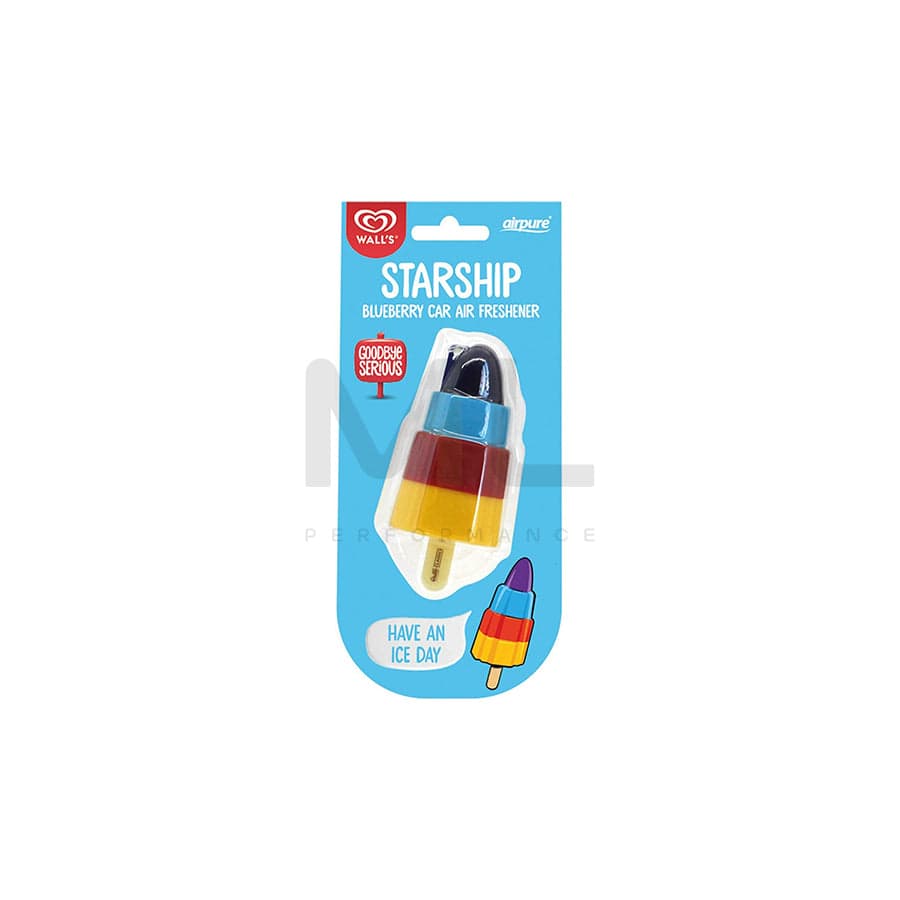AirPure Walls Ice Cream Car Air Freshener - Starship Blueberry