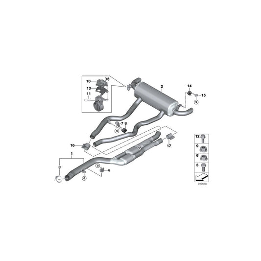 Genuine BMW 18309454950 G20 G21 Repl.Of Gas.Partic. Filt With Pre-Pipe (Inc. M340i & M340iX) | ML Performance US Car Parts