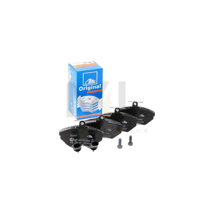 ATE 13.0460-2837.2 Brake pad set incl. wear warning contact, with brake caliper screws
