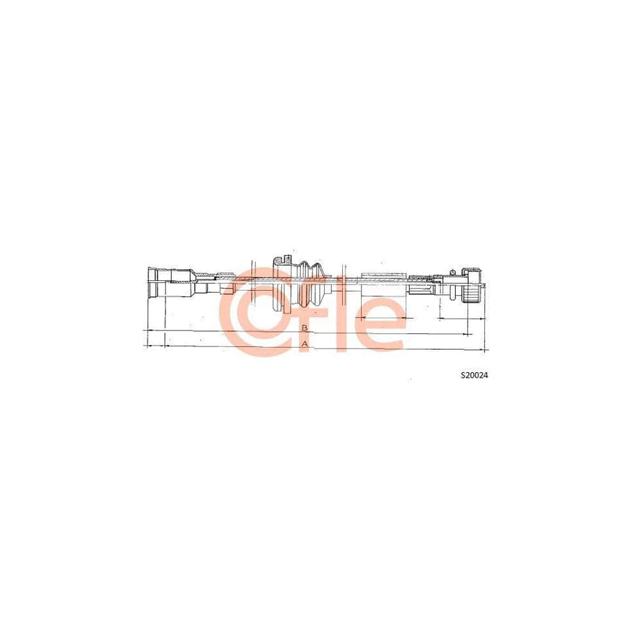 Cofle 92.S20024 Speedometer Cable for Opel Vectra