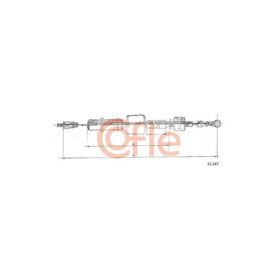 COFLE 11.147 Throttle Cable