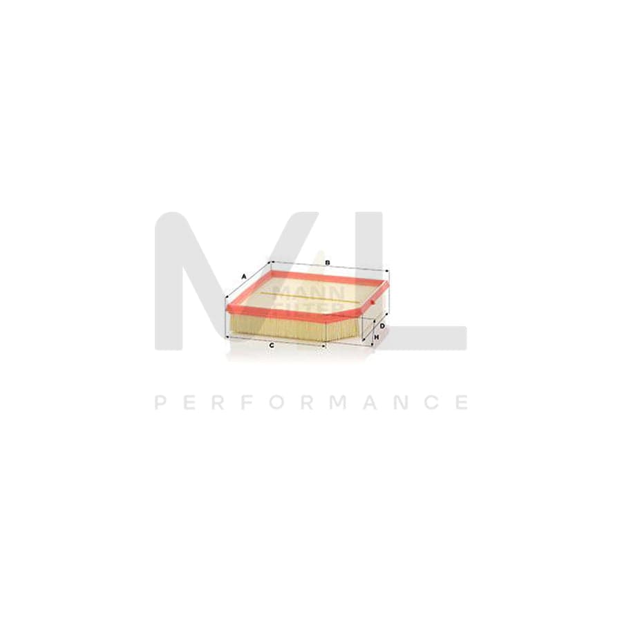 MANN-FILTER C 24 051 Air Filter for VOLVO XC40 (536) Filter Insert