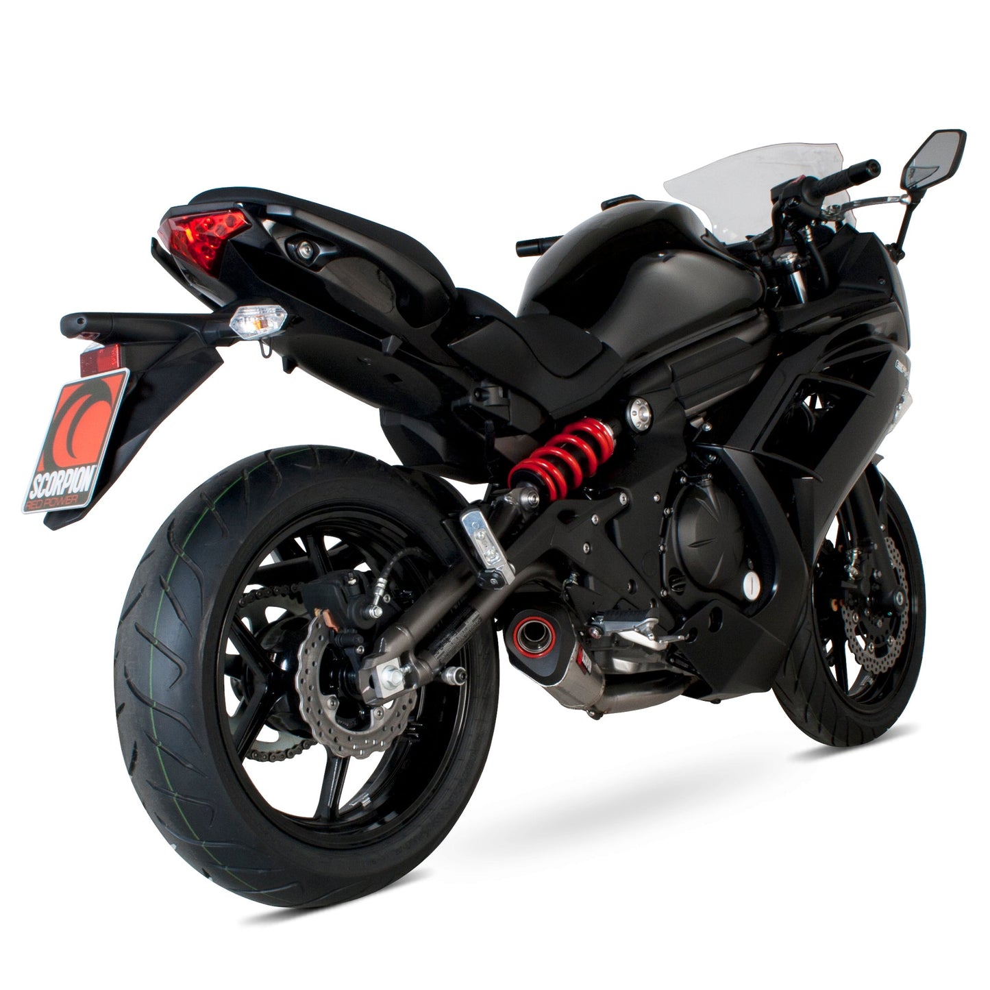 Scorpion RKA90SYSSEO Kawasaki ER6 F/N Serket Taper Full System - Brushed Stainless Steel Sleeve | ML Performance US US
