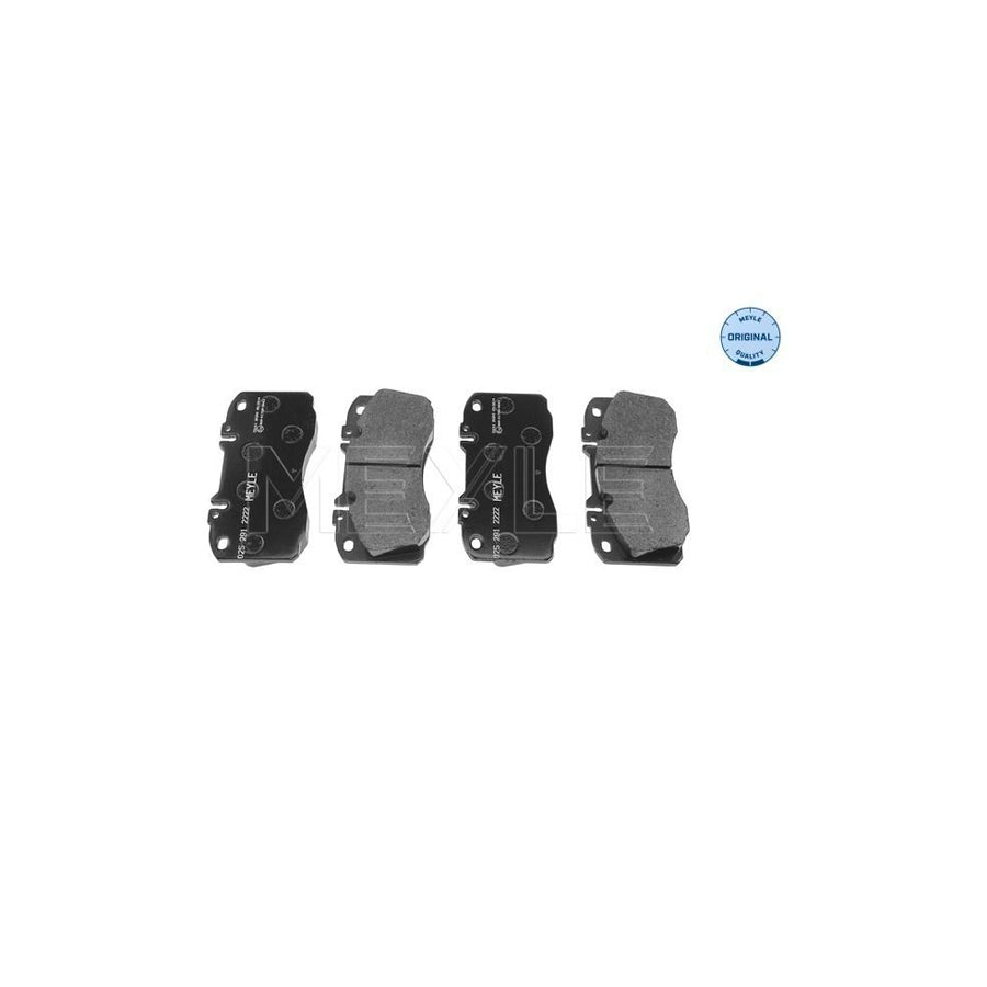 Meyle 025 291 2222 Brake Pad Set