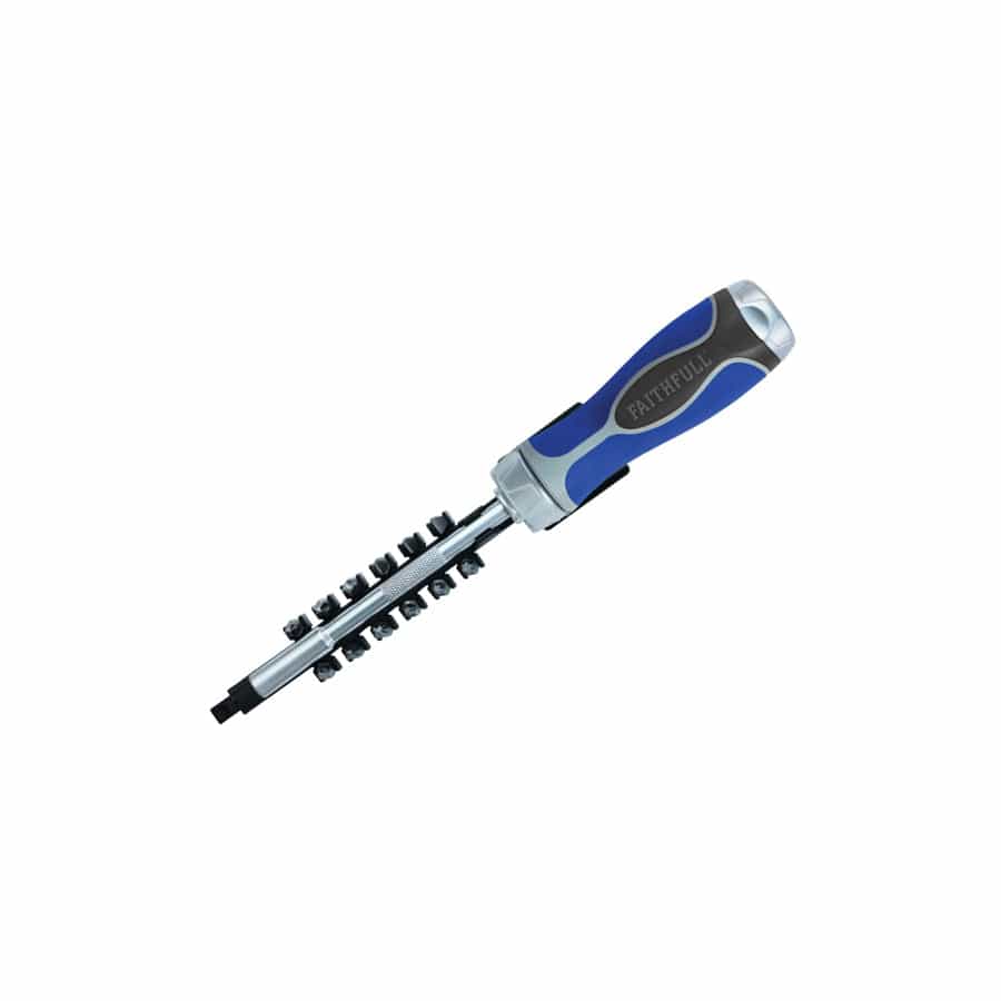 Faithfull FAISDSET13R Ratchet Screwdriver Set, 13 Piece
