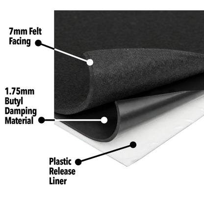 DEI Universal Boom Mat Acoustic Tiles - 17 sq. ft. - 8 Pack