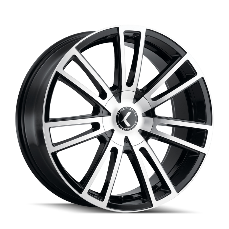 Kraze Wheels Kraze KR183 Spectra 22x8.5 / 5x114.3/120 BP / 38mm Offset / 74.1mm Hub Gloss Black Machined Wheel