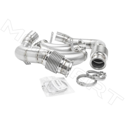 MANHART MH5F9011101_M8 DOWNPIPES RACE FOR BMW F9X M8 (COMPETITION) CAT-REPLACEMENT (PART 2 OF 2)