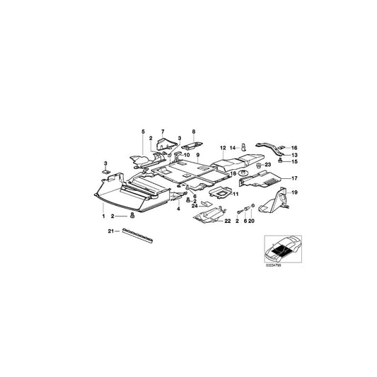 Genuine BMW 51718135388 E36 Engine Compartment Screening (Inc.  & 325td) | ML Performance US Car Parts