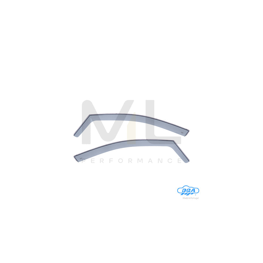 DGA 24040 Wind deflectors for VW Polo V Hatchback (6R1, 6C1) Arrow direction, Front, inner