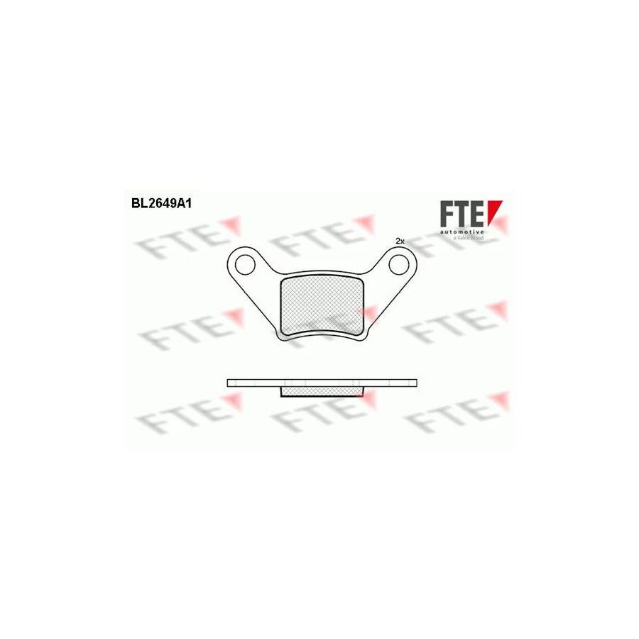 FTE Bl2649A1 Brake Pad Set for Piaggio M500 Hatchback